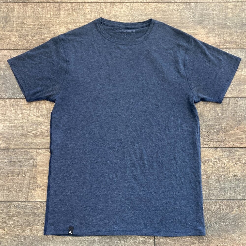 Duckworth Wool Vapor Tee Midnight Navy Blue size S; MADE IN USA